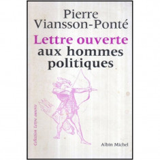 Lettre ouverte aux hommes politiques (Scrisoare deschis? c?tre politicieni) foto