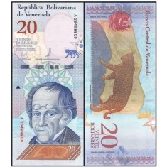 Venezuela 2018 - 20 bolivares, necirculata
