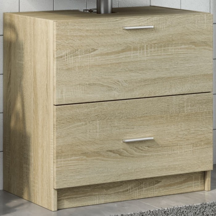 vidaXL Dulap de chiuvetă, stejar sonoma, 59x37x59 cm, lemn prelucrat 848110