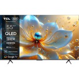 Televizor Smart QLED TCL 55T8C, 139 cm, Ultra HD 4K, Clasa F