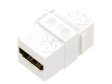 Cuplor HDMI Keystone Alb - Compatibil 4K și 8K