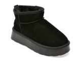 Ghete GRYXX negre, 228520, din piele intoarsa