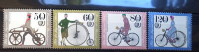 GERMANIA 1985 &amp;ndash; BICICLETE DE EPOCA, serie MNH, DG10 foto