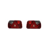 Set 2 Stopuri Spate 12V Breckner 235x140mm cu Cablaj si Priza, Lampi Universale Remorca, Auto