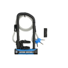 Cablu antifurt Duo U-Lock Oxford Sentinel Pro 320mm x 177mm, negru
