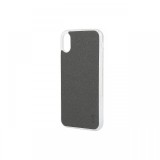 Husa iPhone X / XS Lemontti Silicon Vellur Gri Inchis