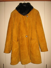 Cojoc piele/ blana naturale Shearling, superb Mar L/ XL foto