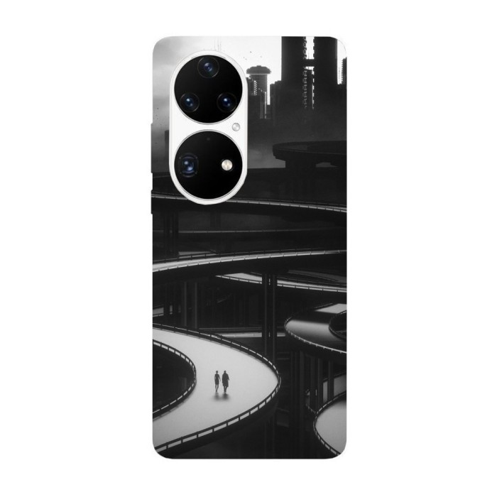Husa compatibila cu Huawei Nova Y70 model Grey Future, Silicon, TPU, Viceversa