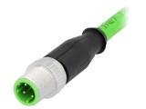 Mufă M12 4-PIN Ethernet 1.5m PVC Drept