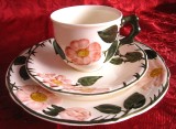 SET MIC DEJUN PORTELAN VILLEROY&amp;BOCH MODEL WILD ROSE CEASCA CAFEA CU FARFURII