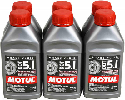 Set 6 Buc Lichid Frana Motul Dot 5.1 500ML 100950 foto