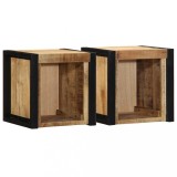 VidaXL Noptiere 2 buc 40x35x40 cm lemn masiv de mango