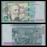 ARMENIA █ bancnota █ 20000 Dram █ 2024 █ P-65 █ POLYMER █ UNC █ necirculata