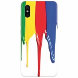 Husa silicon pentru Xiaomi Mi 8 Pro, Dripping Colorful Paint