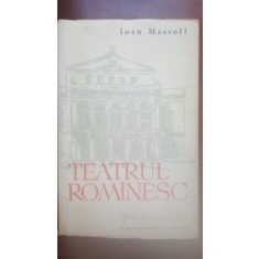 Teatrul romanesc vol 1 Ioan Massoff