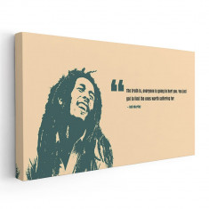 Tablou afis Bob Marley cantaret 2345 Tablou canvas pe panza CU RAMA 60x120 cm