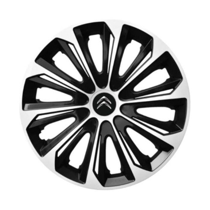 Set 4 capace roti Extra strong silver R15 Compatibil Cu Citroen