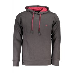 Hanorac barbati cu maneca lunga si imprimeu cu logo gri, 2XL