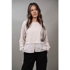 BLUZA SPORT ASIMETRICA BELLANZA Bej TALIE UNICA