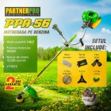 Motocoasa benzina PartnerPro PPA-56, 2T, 5.8 CP, 10000 rpm Innovative ReliableTools, Partner