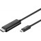 Cablu USB Type C la HDMI tata-tata 1.8m 4K GOOBAY