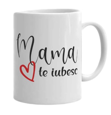 Cana alba personalizata Ziua Mamei, Model 1, INOVATIX&amp;reg;. 330ml foto