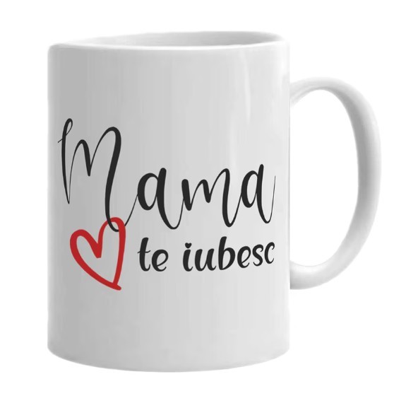 Cana alba personalizata Ziua Mamei, Model 1, INOVATIX&reg;. 330ml
