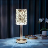 Lampa de masa - transparenta - caldura reglabila de culoare, luminozitate - baterie - USB
