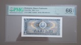 BANCNOTA 3 lei 1966 UNC GRADATA PMG 66 EPQ