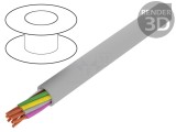 Cablu BiT LiYY 12x0,5mm2 neecranat 300V gri