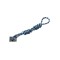 Jucarie pentru caini tip snur bumbac mare XXL, 45 cm, albastru/alb