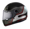 Casca integrala pentru scuter - motocicleta MT Jarama Baux E15 rosu fluor mat &ndash; model Retro &ndash; Cafe Racer Rosu mat XL (61/62cm)
