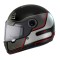 Casca integrala pentru scuter - motocicleta MT Jarama Baux E15 rosu fluor mat &ndash; model Retro &ndash; Cafe Racer Rosu mat XL (61/62cm)