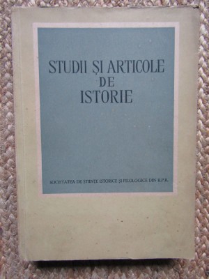 Studii si articole de istorie II foto