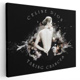 Tablou afis Celine Dion cantareata 2317 Tablou canvas pe panza CU RAMA 50x70 cm