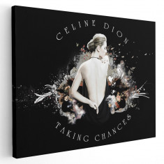 Tablou afis Celine Dion cantareata 2317 Tablou canvas pe panza CU RAMA 60x80 cm foto