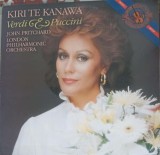 Disc vinil, LP. KIRI TE KANAWA. VERDI &amp; PUCCINI-Verdi, Puccini, Kiri Te Kanawa, John Pritchard, London Phil-251968, CBS