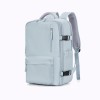 Rucsac de Calatorie, WizzAir, Multifunctional, port de incarcare USB, pana la 35 L, Impermeabil, 42x30x20 cm, Albastru deschis, OBRALIX®