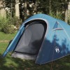 Cort Camping 3 Persoane Albastru Impermeabil, Tunel, Poliester, Folie Detasabila, 275x110x125 cm