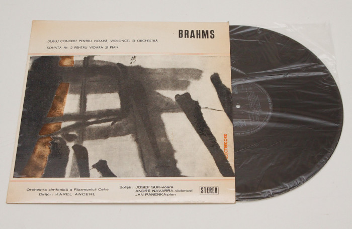 Brahms &ndash; Dublu Concert pt. vioara / Sonata Nr. 2 - disc vinil vinyl LP NOU