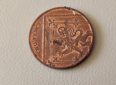 UK / Marea Britanie - 2 pence (2014) Queen Elizabeth II - monedă s118 foto