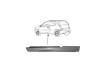 Prag FIAT PUNTO II (188), 07.1999-12.2010, modele cu 3 usi, partea stanga, metal galvanizat,
