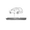 Prag FIAT PUNTO II (188), 07.1999-12.2010, modele cu 3 usi, partea stanga, metal galvanizat,