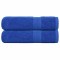 vidaXL Prosoape de duș 2 buc Albastru 70x140 cm 360 g/m&sup2; 100% bumbac