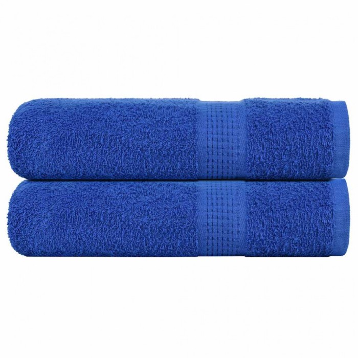 vidaXL Prosoape de duș 2 buc Albastru 70x140 cm 360 g/m&sup2; 100% bumbac