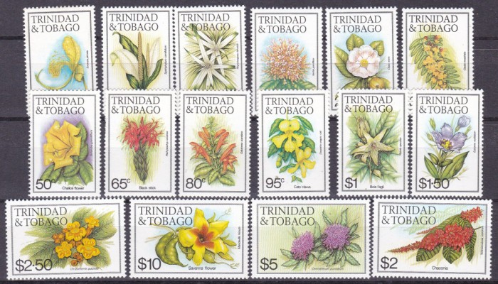 Trinidad Tobago 1983 flori MI 479-494 MNH