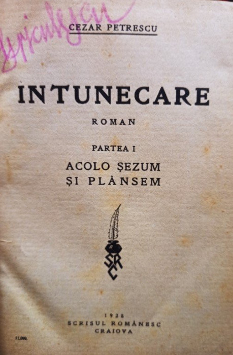 Cezar Petrescu - Intunecare, partea 1 (1928)