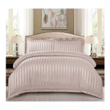 Cumpara ieftin Lenjerie de Pat Dublu Bumbac Damasc 4 Piese cu Elastic, Cappuccino - CPL3