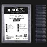 Cumpara ieftin Tipsuri Reutilizabile Revo Shapes LUXORISE Slim Square - Full Forms pentru Polygel si gel, 120 buc