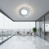 Spot LED ORBITA 5W rotund cu lumina rece si RGB, alb